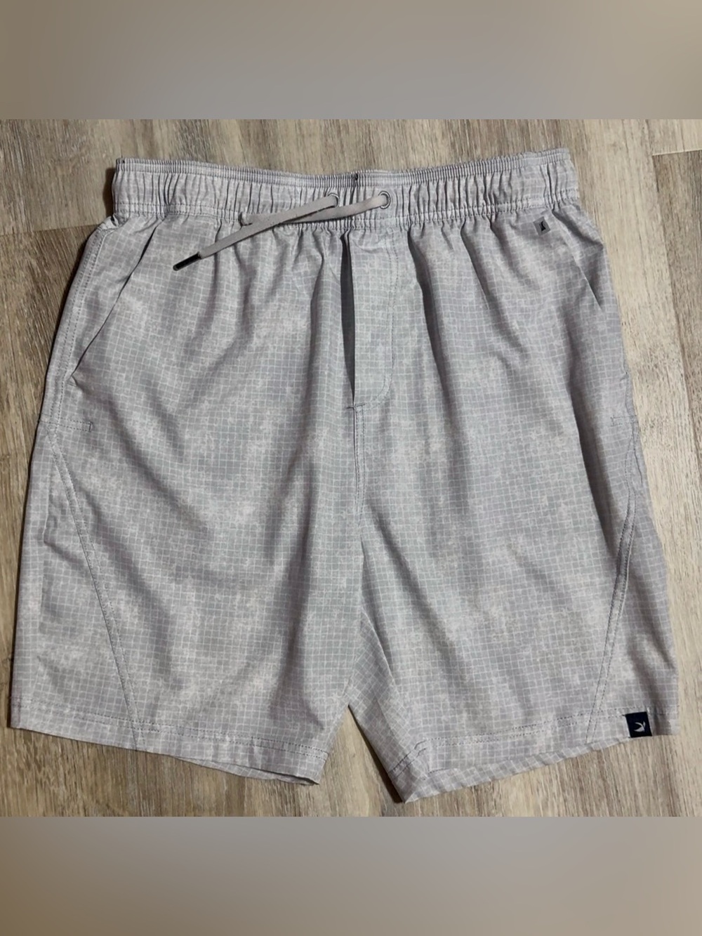 Glyder Light Gray Elastic Waist Performance Shorts